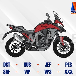 Multistrada V4 Motorcycle DST - EXP - PES - Exp - Hus - Machine Embroidery Design, Embroidery Files, Embroidery Designs