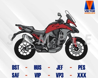 Multistrada V4 Motorrad DST - EXP - PES - Exp - Hus - Stickdatei, Stickdatei, Stickdatei, Stickdatei