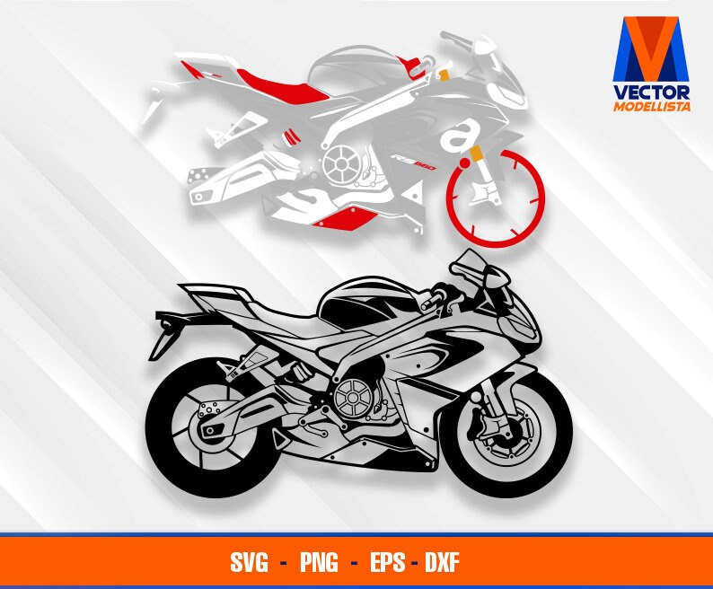 Rs 660 Motorcycle EPS - SVG - PNG - Dxf Vector Art - Cricut ...