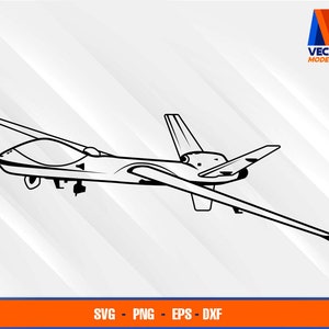 Mq-9 Reaper  EPS - SVG - PNG - Dxf Vector Art