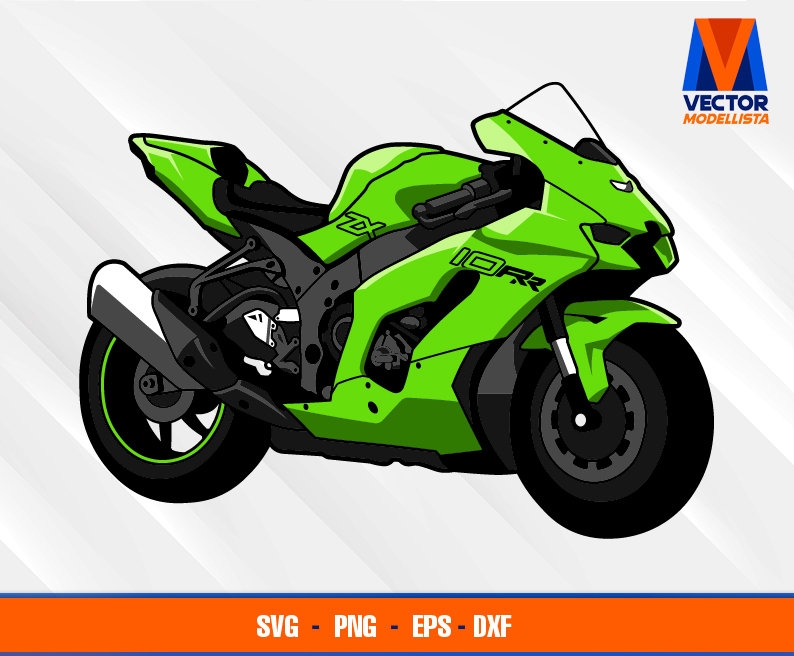 Ninja Zx-10R/rr バイク EPS - SVG - PNG - Dxf ベクターアート Ninja Zx-10R/rr バイク EPS - SVG - PNG - Dxf ベクターアート