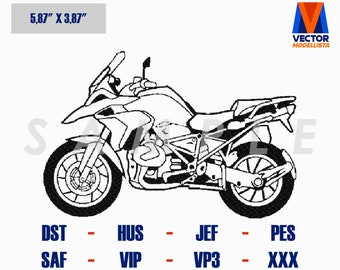 R 1250 Gs Motorrad DST - EXP - PES - Exp - Hus - Stickdatei, Stickdatei, Stickdatei, Stickmuster