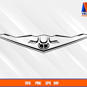 B-2 Spirit Stealth Bomber SVG - EPS - PNG - Dxf  Vector Art - Us Air Force Cricut - Silhouette Cameo