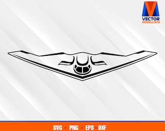 B-2 Spirit Stealth Bomber SVG - EPS - PNG - Dxf  Vector Art - Us Air Force Cricut - Silhouette Cameo
