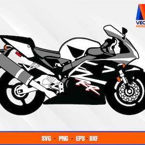 CBR954RR Fireblade Motorcycle EPS - SVG - PNG - Dxf  Vector Art - Cricut - Silhouette Cameo