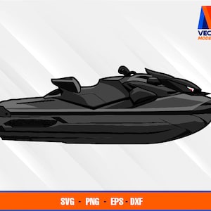 Doo Rxp X 300 Jet Ski EPS - SVG - PNG - Dxf  Vector Art - Cricut - Silhouette Cameo