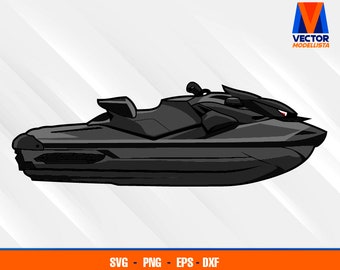 Doo Rxp X 300 Jet Ski EPS - SVG - PNG - Dxf Vektorgrafik - Cricut - Silhouette Cameo