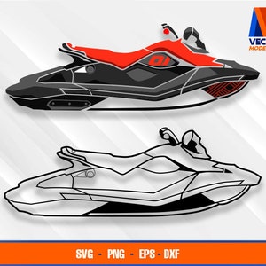 Doo Spark Trixx Jet Ski EPS - SVG - PNG - Dxf Vector Art - Cricut