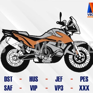 Ktm 890 Adventure Motorcycle DST - EXP - PES - Exp - Hus - Diseño de bordado a máquina, Archivos de bordado, Diseños de bordado