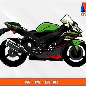 Kawasaki Ninja ZX 6R 636 - Motorcycle Motorbike Vector