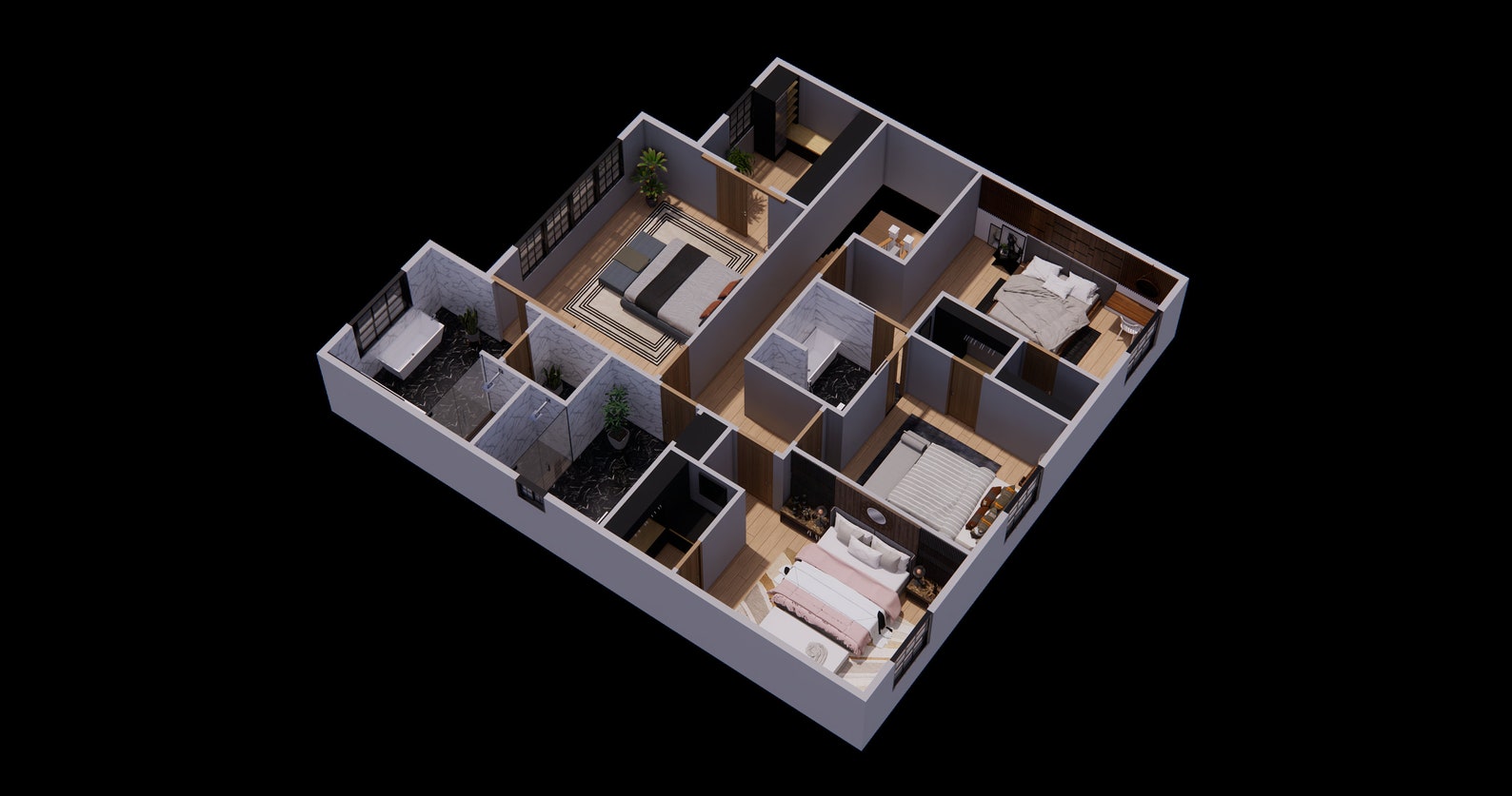 Full 3D Floor Plan, 3D Site Map, 2d Plan Create From Paper Drawing ...