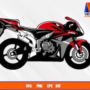 CBR600RR Moto EPS - SVG - PNG - Dxf Vector Art - Cricut - Silhouette Cameo