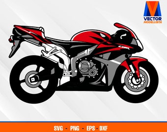 CBR600RR Motorcycle EPS - SVG - PNG - Dxf  Vector Art - Cricut - Silhouette Cameo