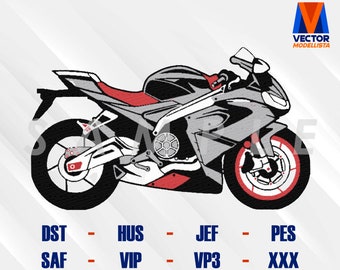 Rs 660 Motorcycle DST - EXP - PES - Exp - Hus - Machine Embroidery Design, Embroidery Files, Embroidery Designs