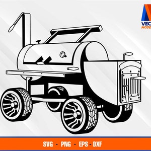 Räuchermann Grill svg - png - dxf - eps Räuchermann Vektordatei - außen Grill