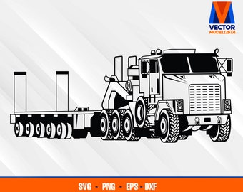 Oshkosh M1070 U.S. Army tank transporterus EPS - SVG - PNG - Dxf  Vector Art