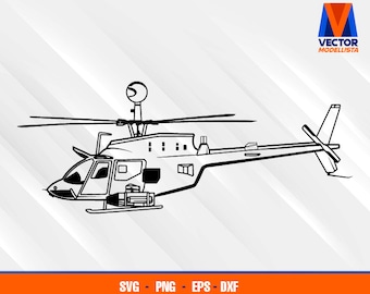 Oh-58D Kiowa Warrior SVG - EPS - PNG - Dxf  Vector Art - Us Air Force Cricut - Silhouette Cameo