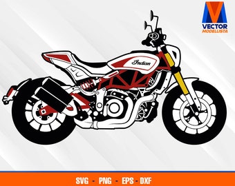 Ftr 1200 Motorcycle EPS - SVG - PNG - Dxf  Vector Art - Cricut - Silhouette Cameo