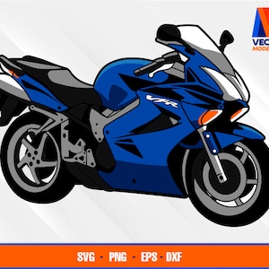 Vfr 800 Motorcycle EPS - SVG - PNG - Dxf  Vector Art - Cricut - Silhouette Cameo