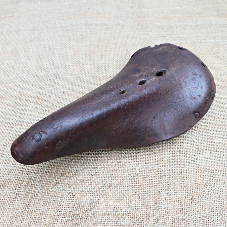 Vintage Leather Bike Saddles Set of 4 French Retro Sports Etsy UK