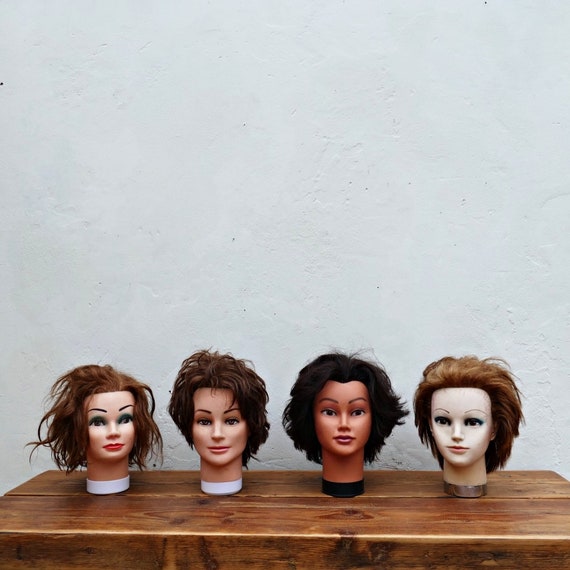 Vintage Mannequin Heads Hair Fashion Stylist Models Vintage Etsy