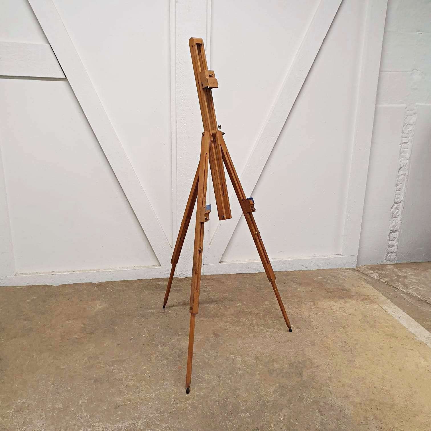 Wooden Easel for Sketching and Painting or Use as a Display Easel wedding  Plans Etc Blackboard Holder, S1 Blue 