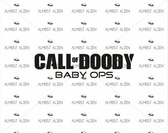 Call of Doody: Baby Ops, SVG Cut File, Instant Download