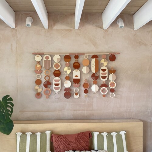 A closer look at Small Modern Home Geometric Pattern Art