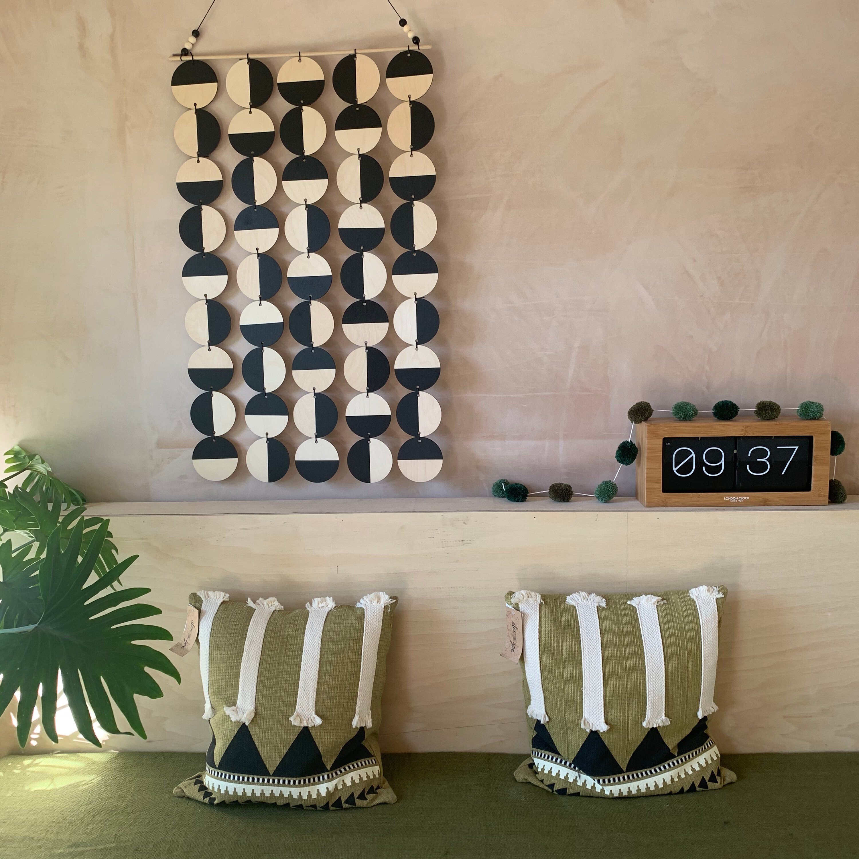 Black Wall Art - Black Decoration - Black Geometric Art - Scandi Wall