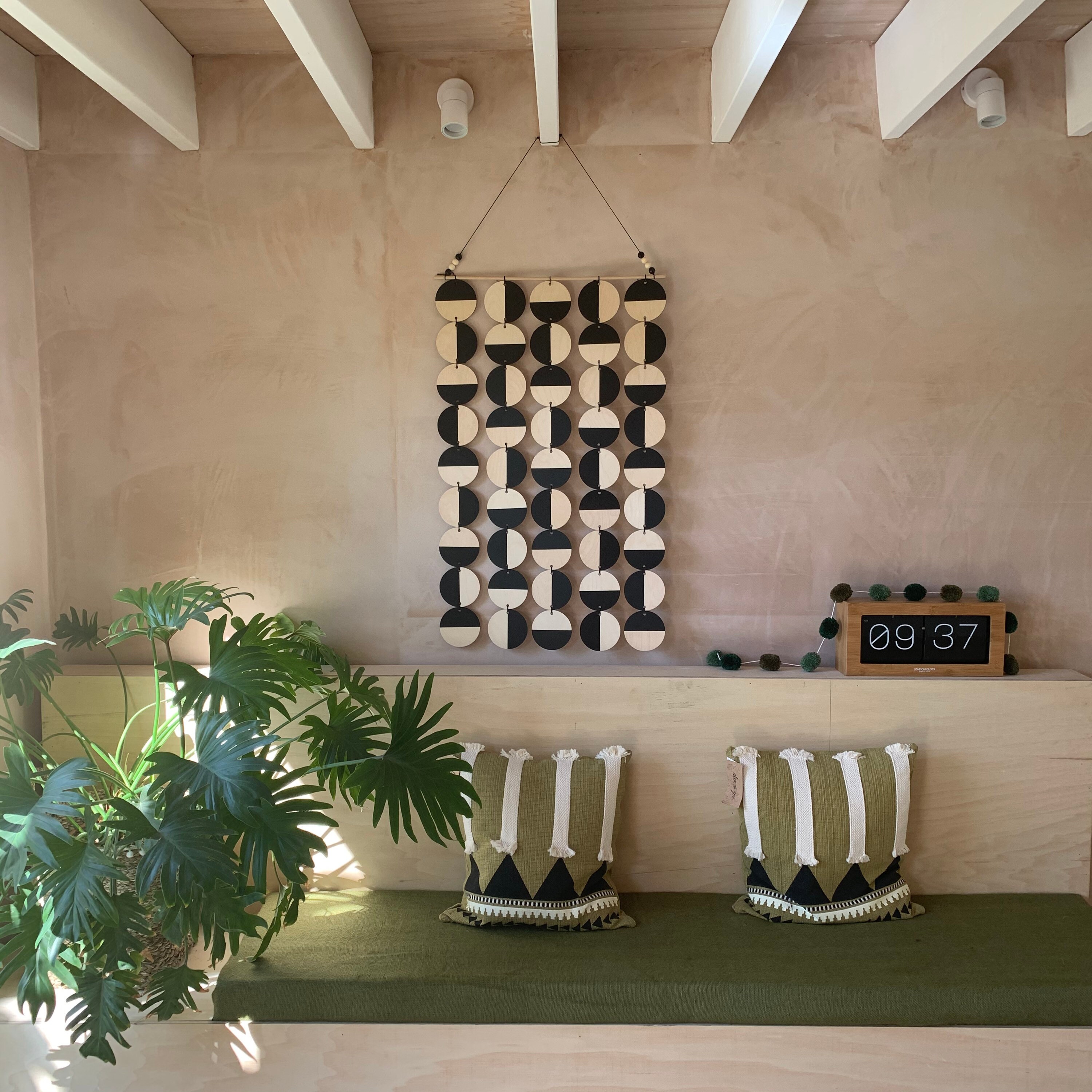 Black Wall Art Black Decoration Black Geometric Art Etsy