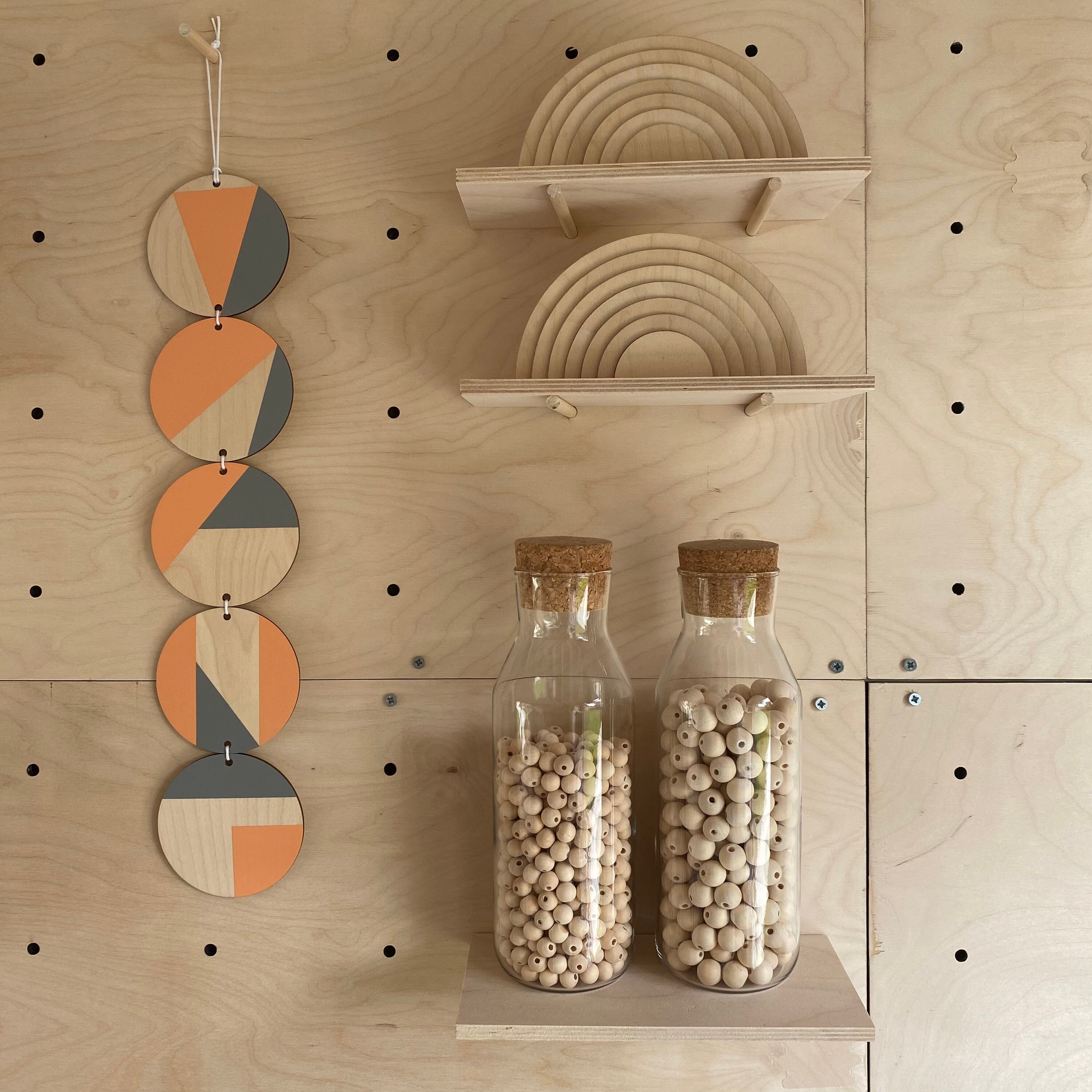 Living Coral and Grey Art Coral Wall Hanging Art Etsy