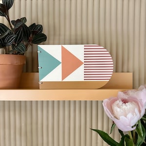 Tarjeta de felicitación 2 en 1 y arte de pared - Tarjeta de felicitación geométrica - Regalo sostenible - Regalo especial para amigos - Regalo reflexivo - Nuevo hogar presente