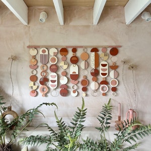 Handmade Modern Wall Art – Large Mid-Century Geometric Wall Hanging