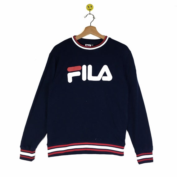 fila blue sweater