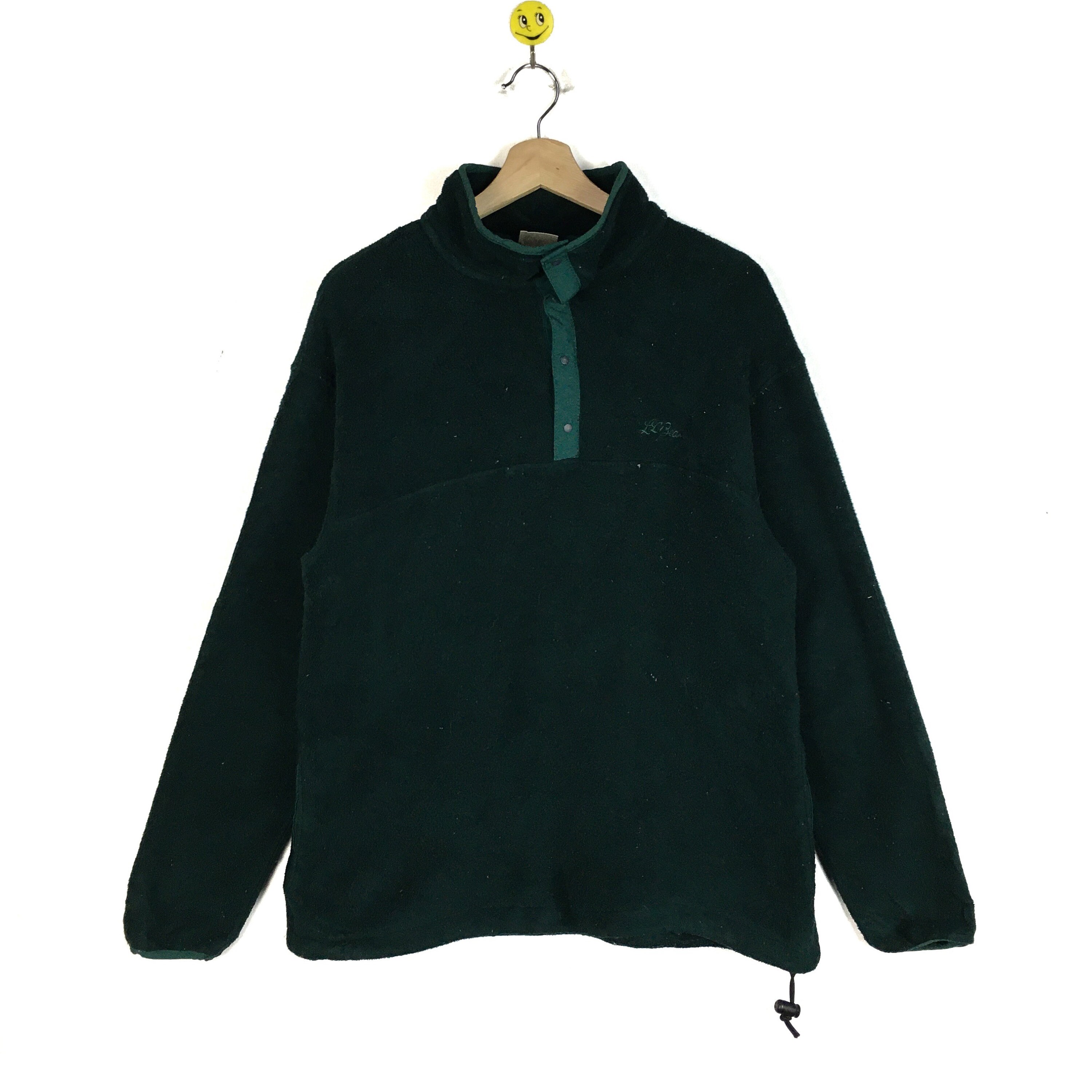 Vintage 90s Retro Oldschool LL Bean Fleece Jacket Shirt LL Bean