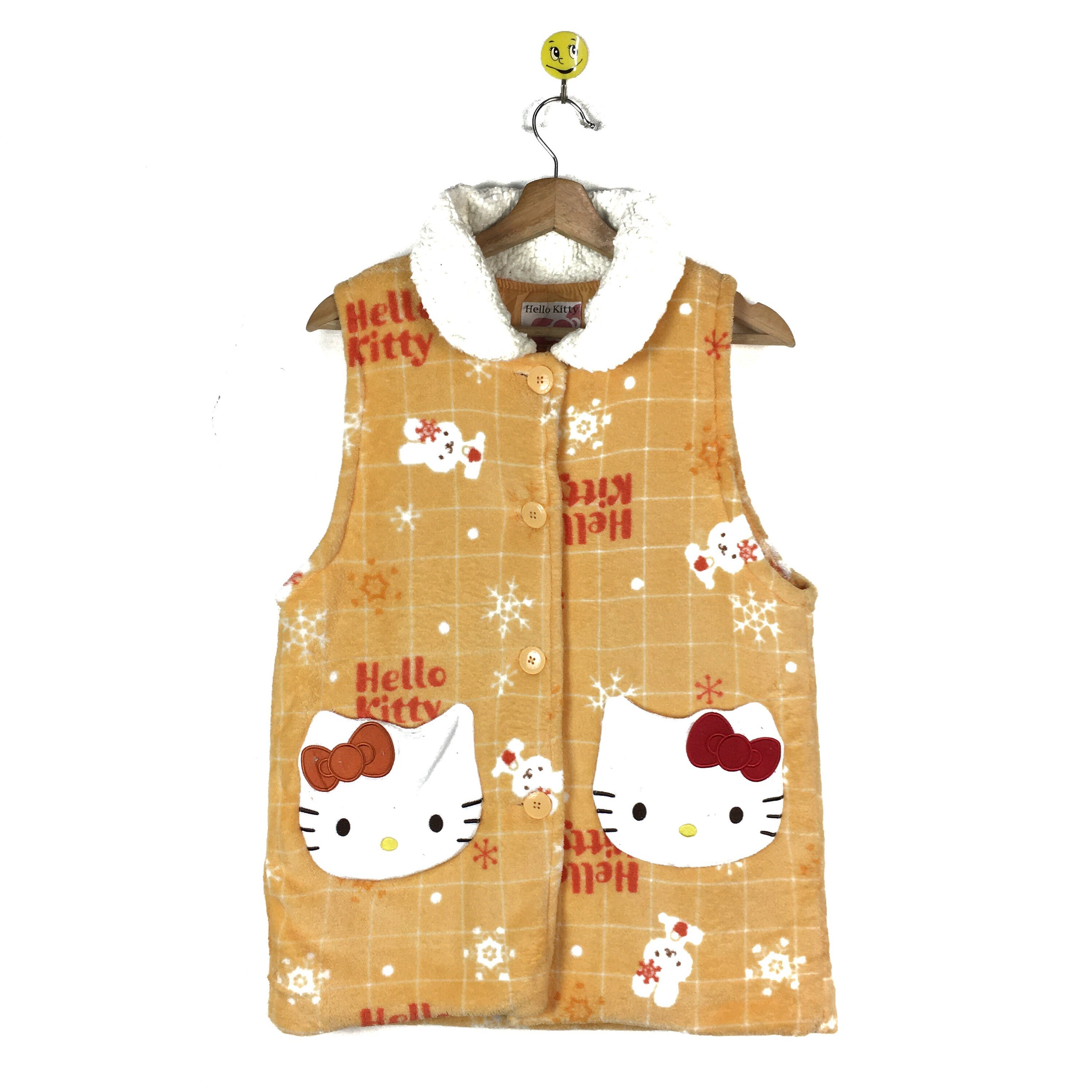 Rare Hello Kitty Fleece Jacket Shirt 