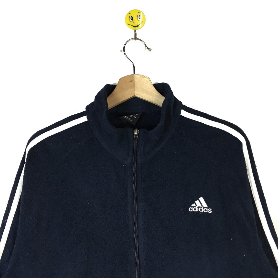 Rare Adidas Fleece Jacket Sweatshirt Adidas Pullover Adidas Etsy