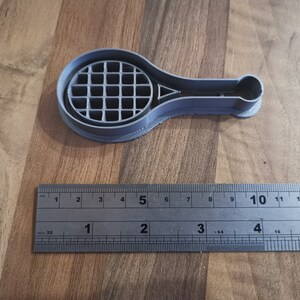 3d Printed tennis racquet cookie cutter