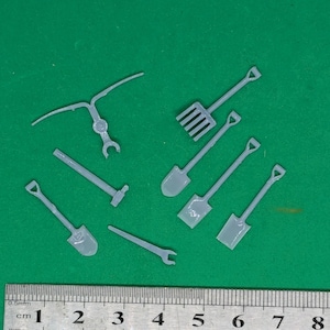 7mm scale platelayers tools O gauge