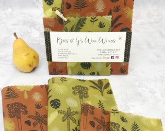 Beeswax Food Wraps, Reusable Sandwich Bags, Eco Friendly Gifts, Family Gifts,