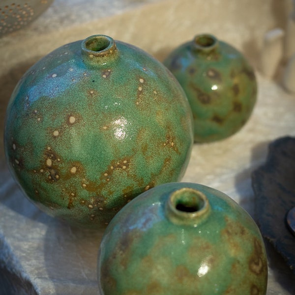 Vase Keramik Grün
