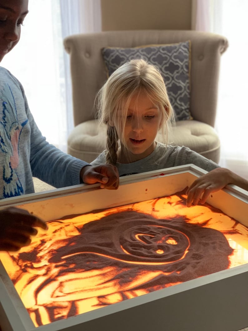 Light and Sensory art activity table box for kids Full set