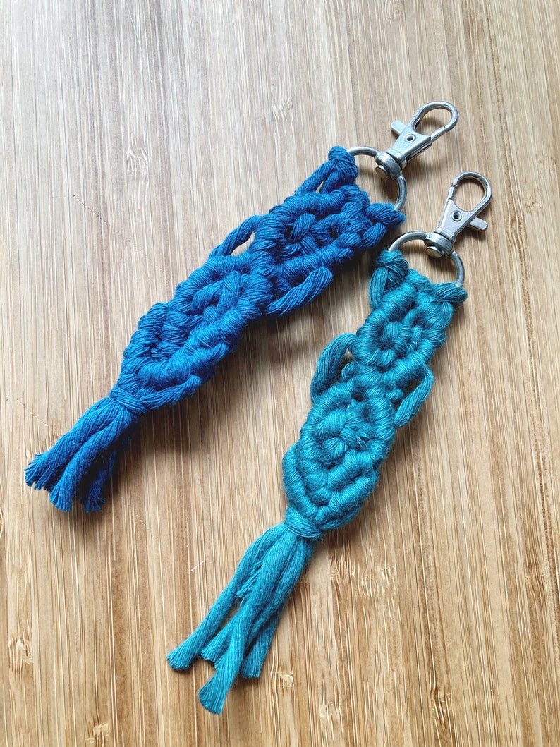 Macrame Key Chain Macrame Purse Charm