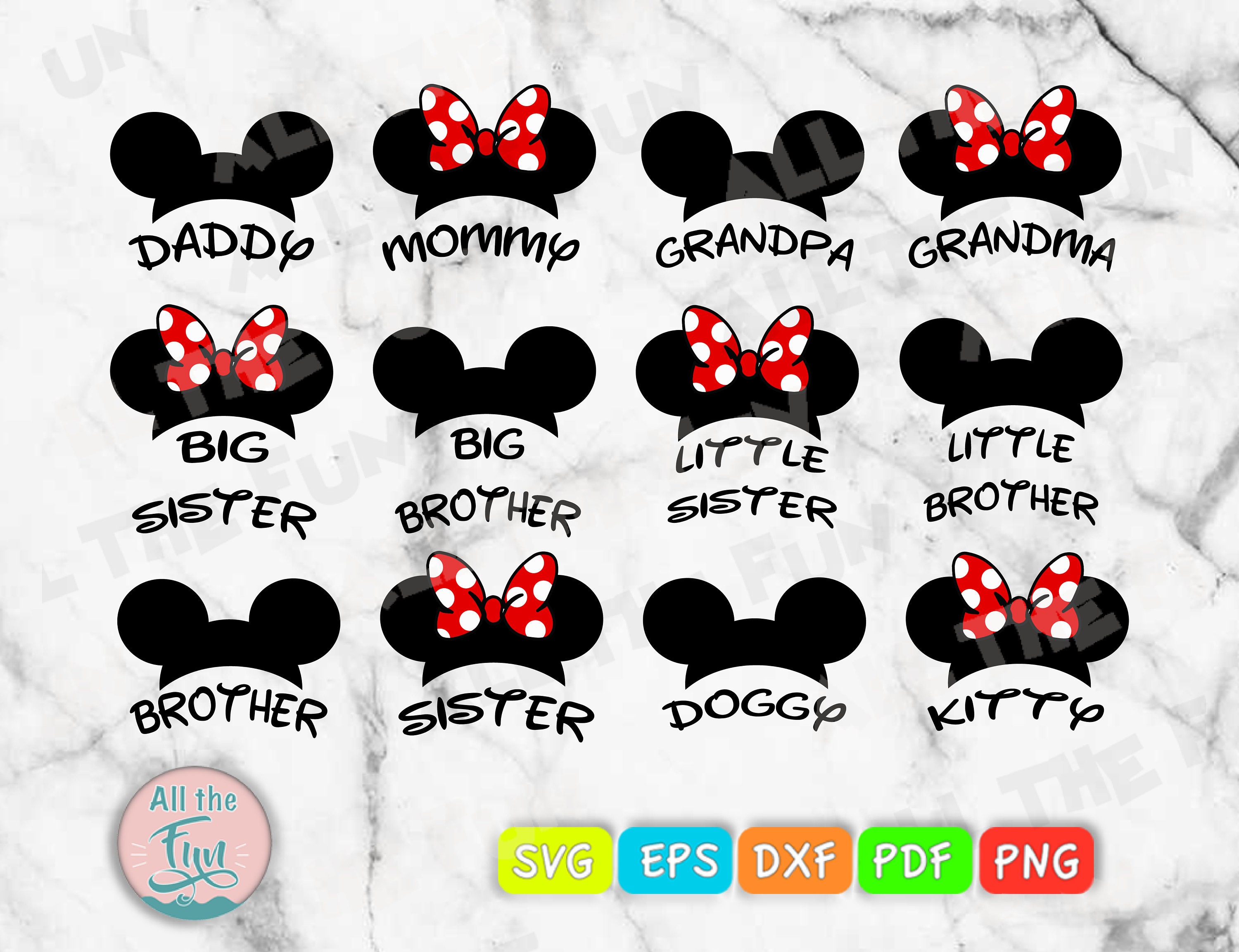 Download Disney Bundle Family Svg Mickey Family Svg Minnie Family Etsy
