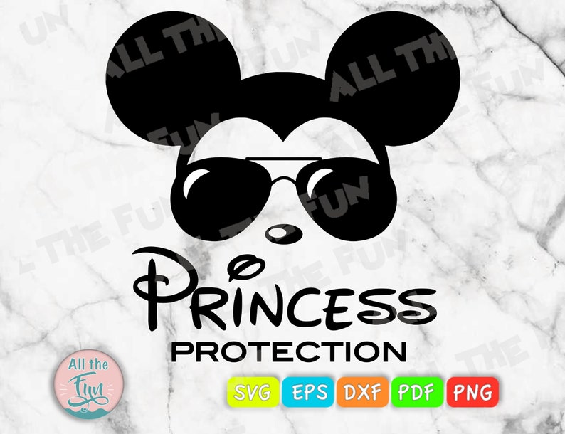 Princess Protection Svg Disney Shirt Mickey SunGlasses ...