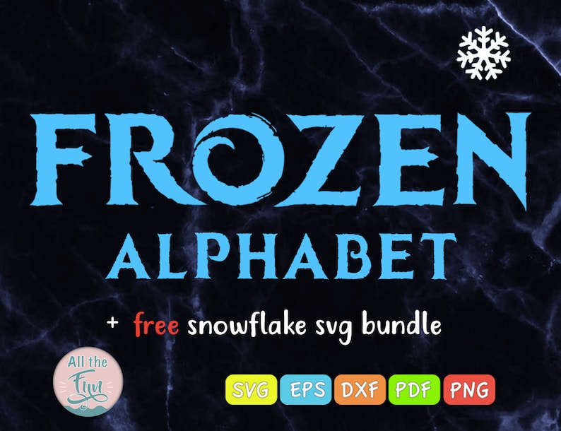 Download Frozen Font svg Frozen Alphabet svg Frozen Monogram ...