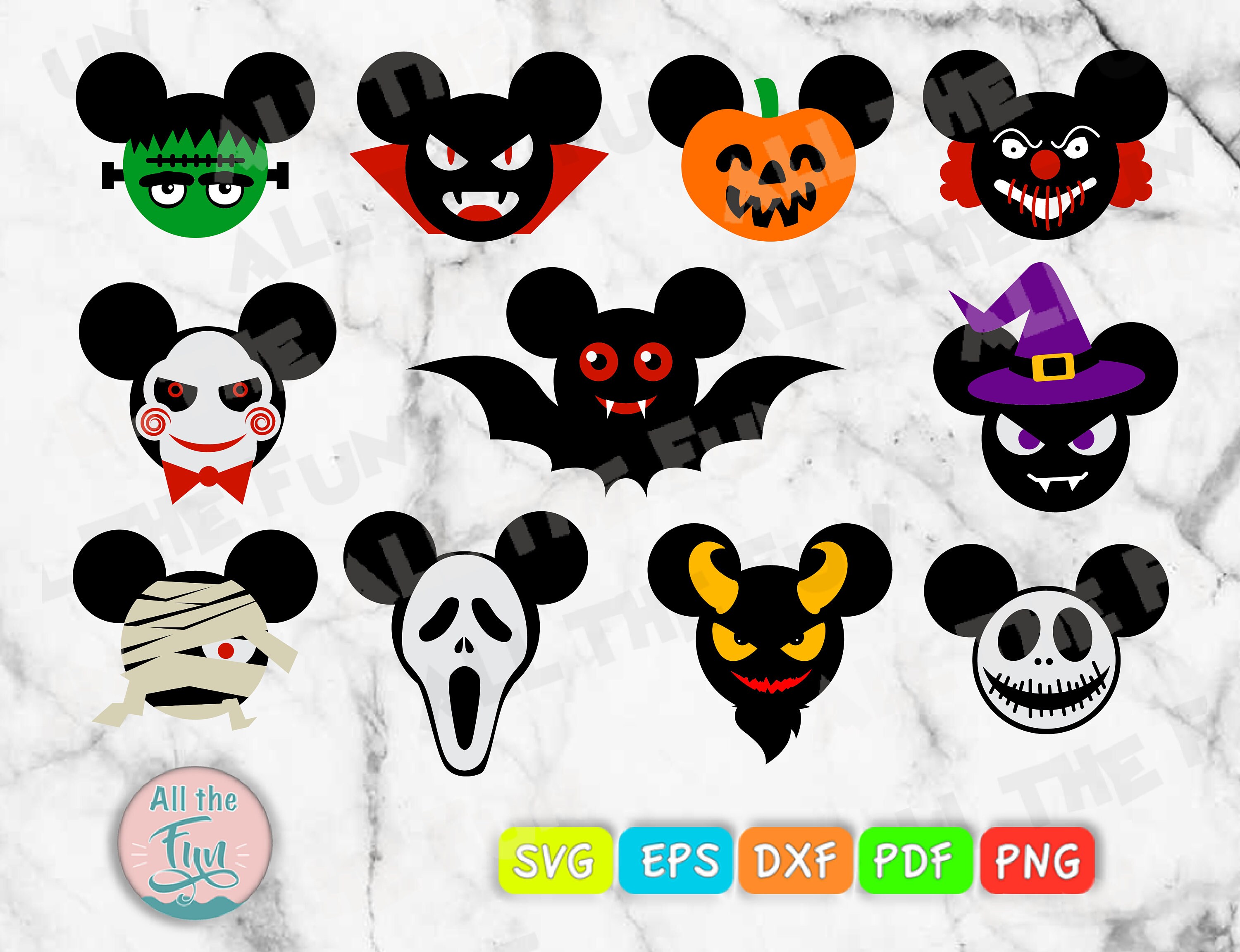 Halloween Mickey Svg Halloween Disney Bundle Svg Pumpkin Etsy