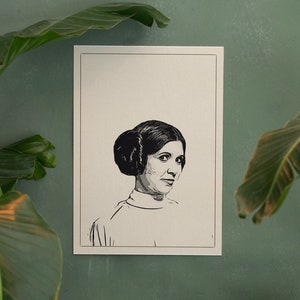 Princess Leia Portrait, Star Wars Wall Art (Digital Download)