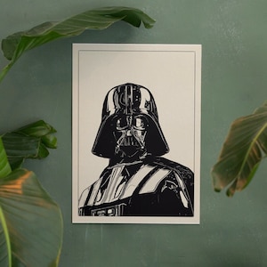 Darth Vader portret digitale download print thuis/Star Wars afdrukbare muurkunst/Sith Wall Art Home decor voor woonkamer/slaapkamer/gameroom