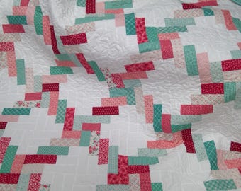 Handmade Queen quilt, Bed quilts, Berry & Sage quilt, quilts for sale